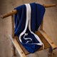 CASHMERE HOODED with TRIM in NEPTUNE BLUE